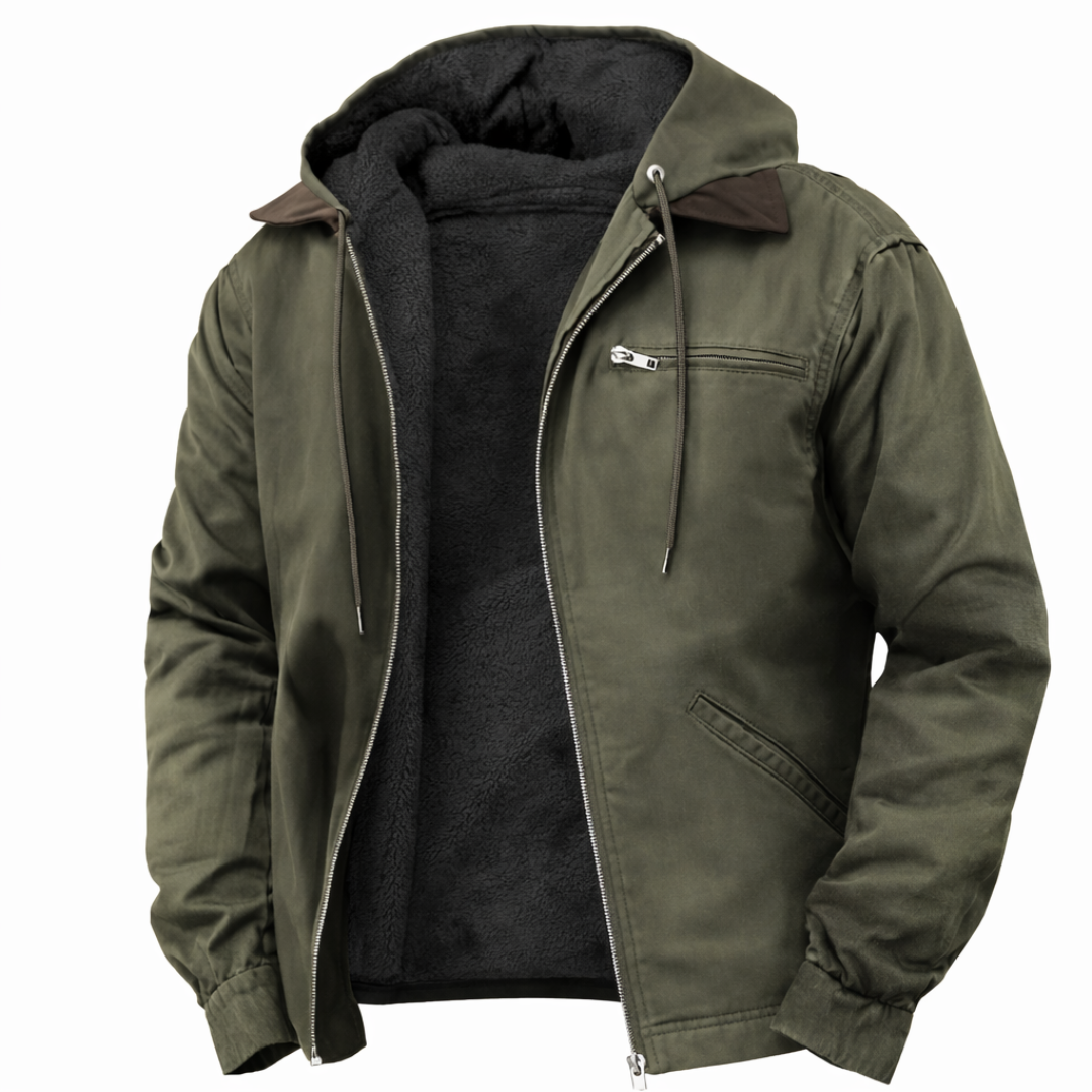 Giacca Uomo Foderata in Pile – Comfort e Stile Mezza Stagione